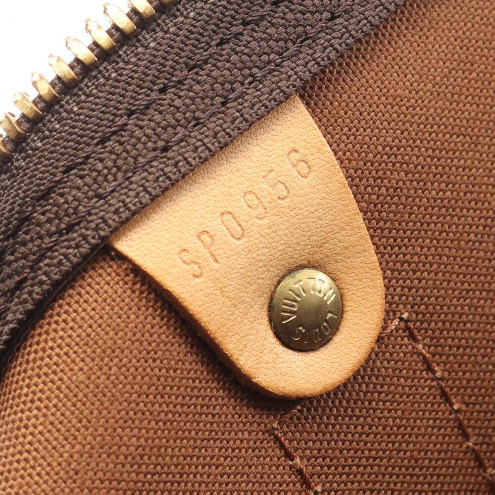 LOUIS VUITTON Authentic Brown Monogram Leather Keepall 60 Boston Bag - Picture 5 of 10